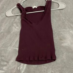 Maroon Aeropastle Cropped Tank